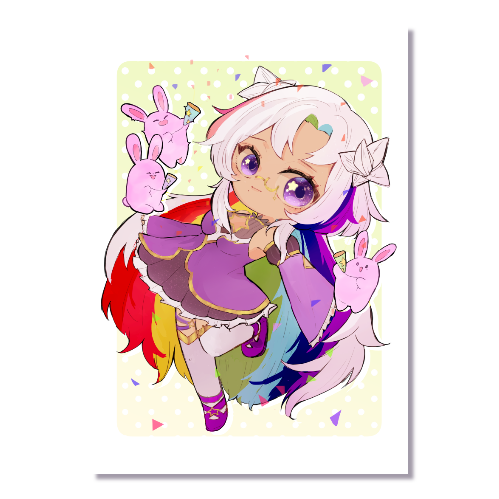 Jayu Chibi Bunnies Postcard