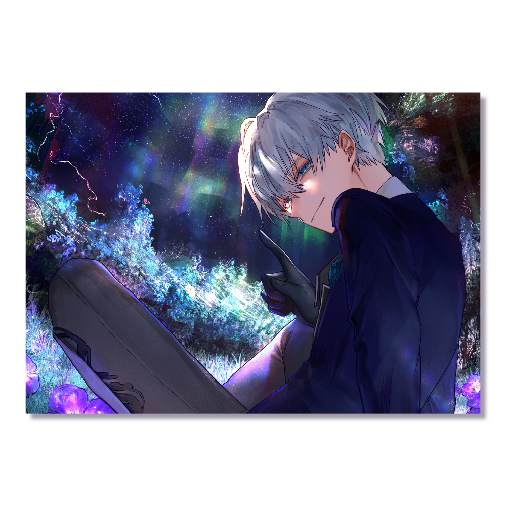 Cryo Aurora Night Postcard