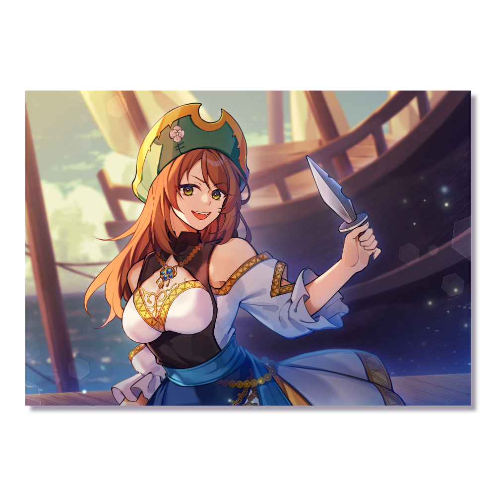 Lelelein Pirate Postcard