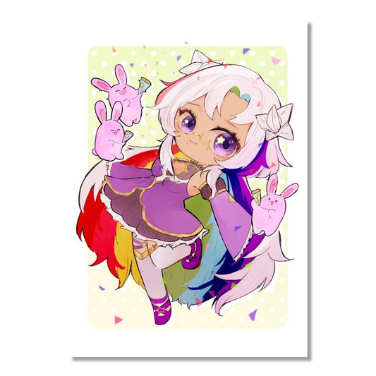 Jayu Chibi Bunnies Postcard