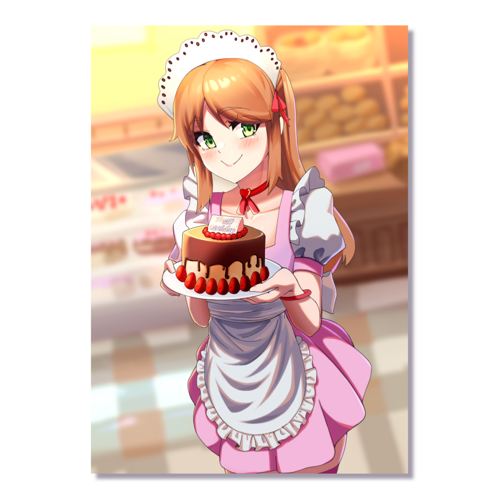 Lelelein beim Backen A4 Poster