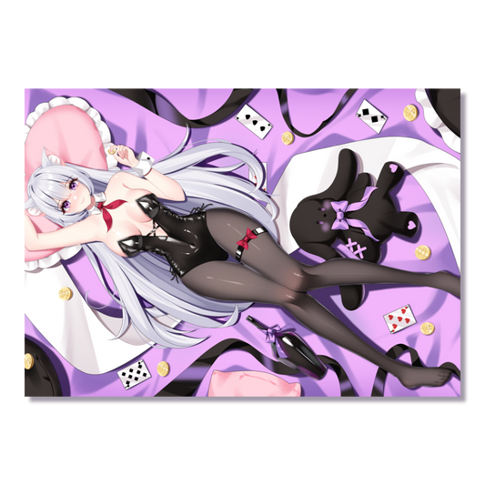 Blossoms of Eternity Miyu Bunny Poster A4