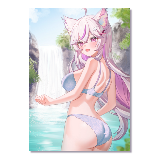 MiyuSenpai Wasserfall Poster A4